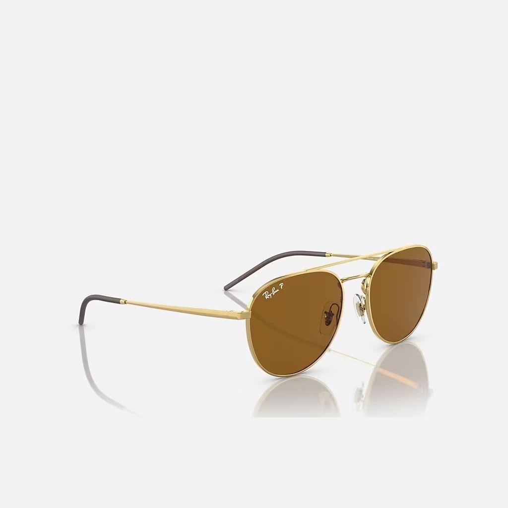 Kính Ray-Ban Rb3589 Vàng Nâu Sáng