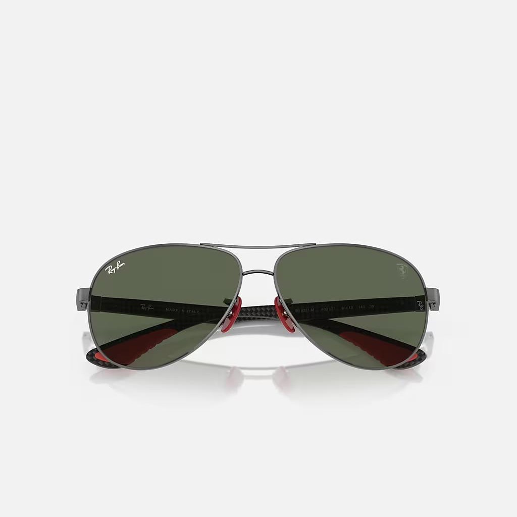 Kính Ray-Ban Rb8331M Scuderia Ferrari Collection Xám Xanh Lá Đậm