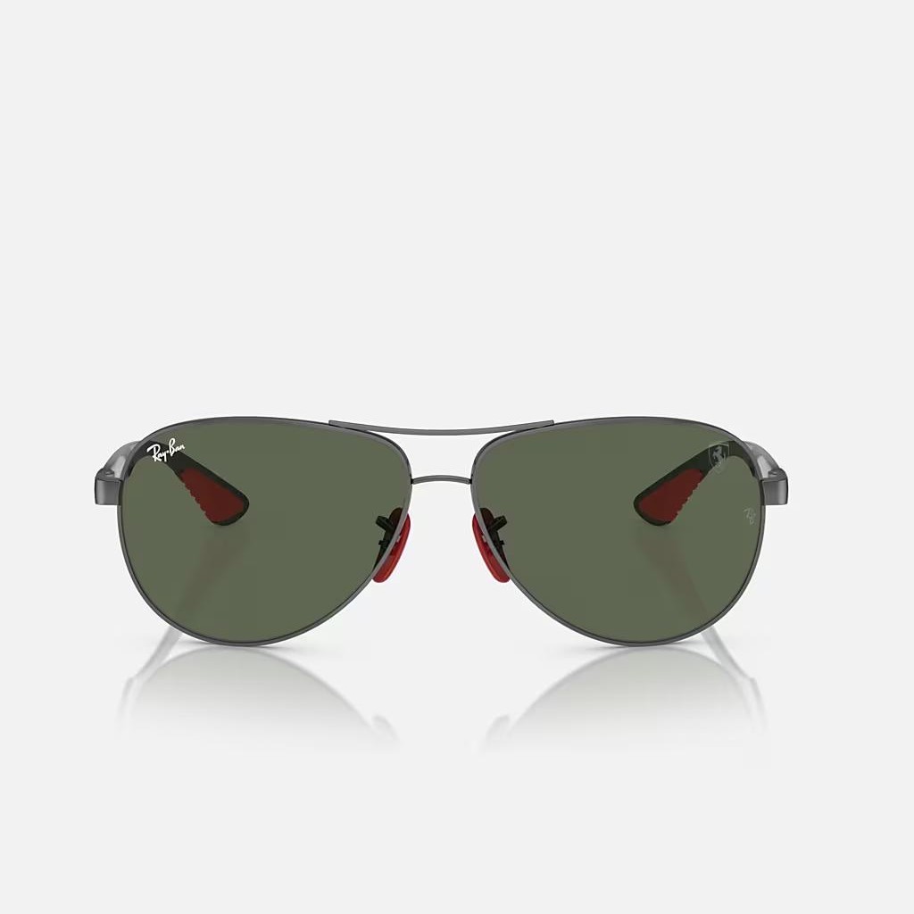 Kính Ray-Ban Rb8331M Scuderia Ferrari Collection Xám Xanh Lá Đậm