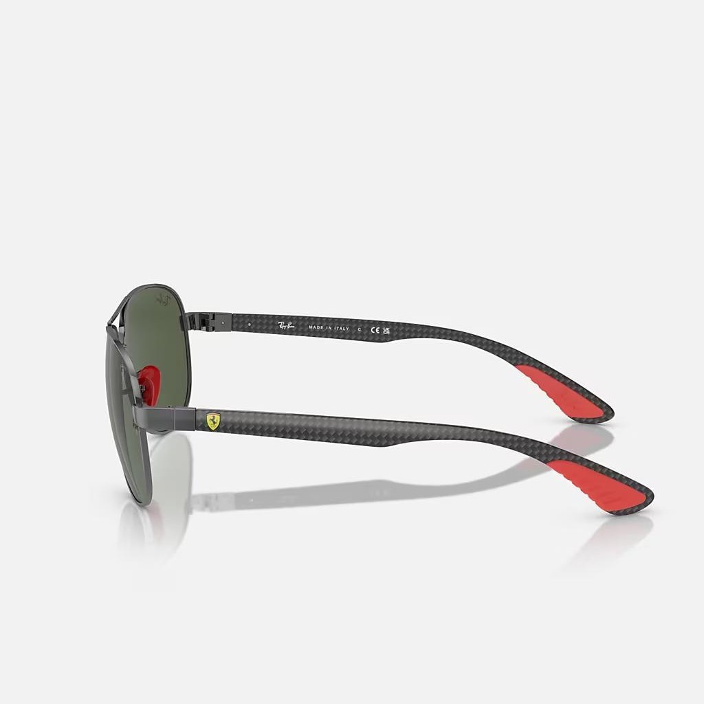 Kính Ray-Ban Rb8331M Scuderia Ferrari Collection Xám Xanh Lá Đậm