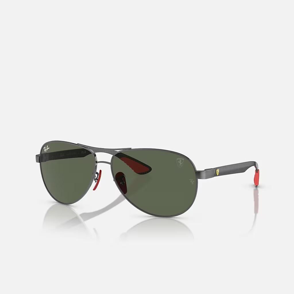 Kính Ray-Ban Rb8331M Scuderia Ferrari Collection Xám Xanh Lá Đậm