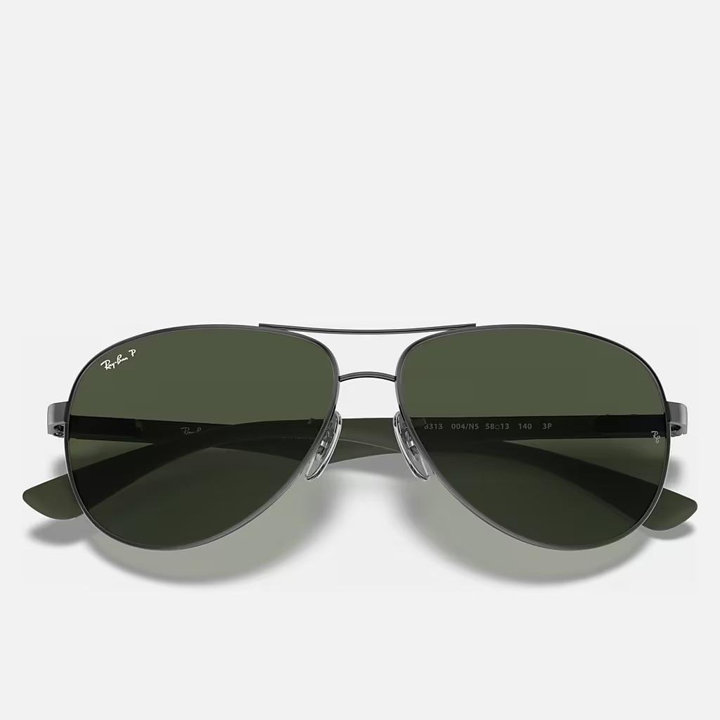 Kính Ray-Ban Carbon Fibre Xám Xanh Lá