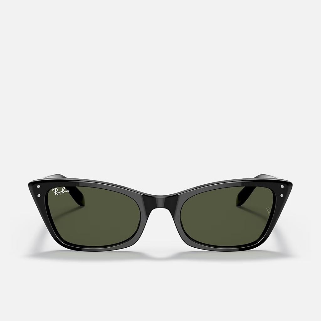 Kính Ray-Ban Lady Burbank Đen Xanh Lá