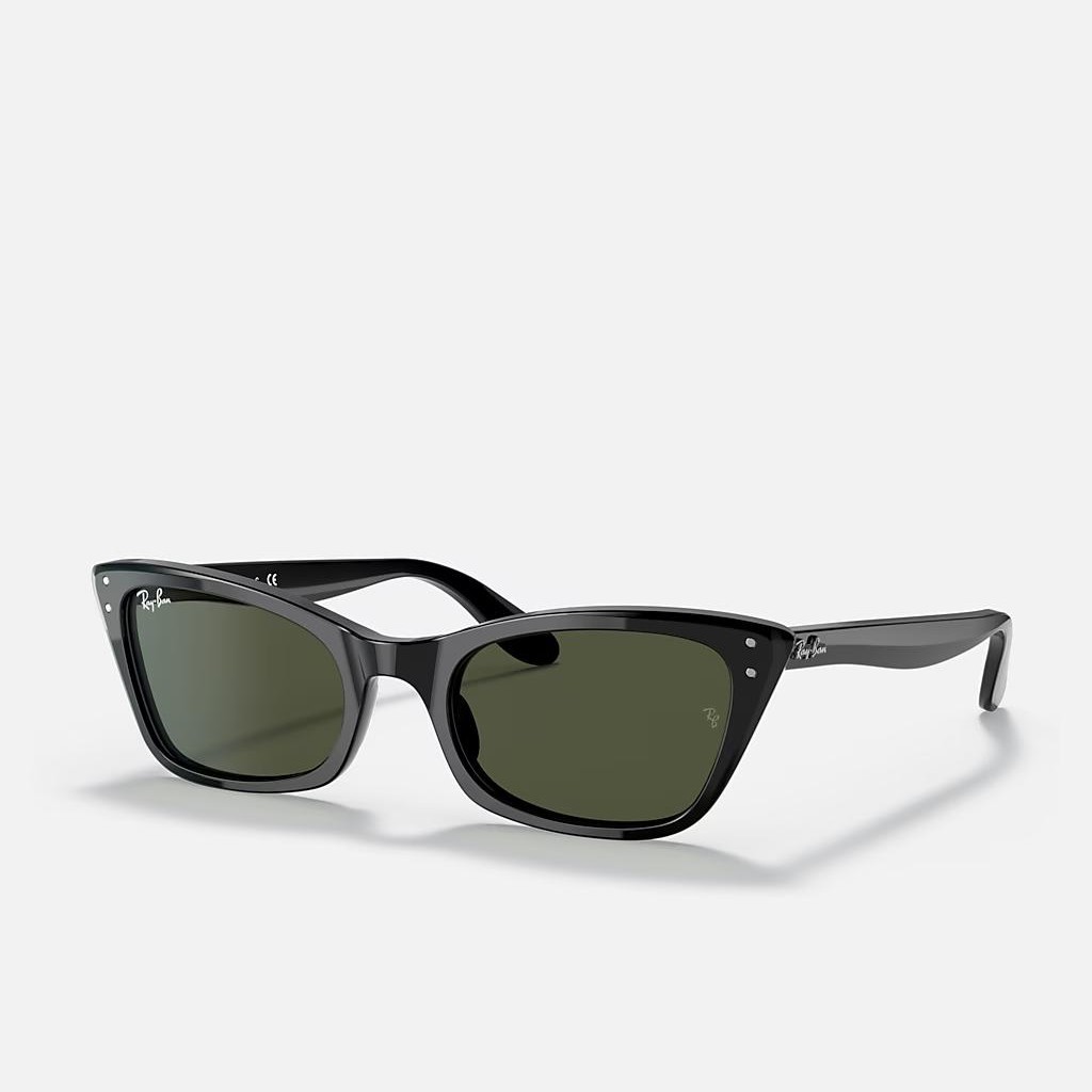 Kính Ray-Ban Lady Burbank Đen Xanh Lá