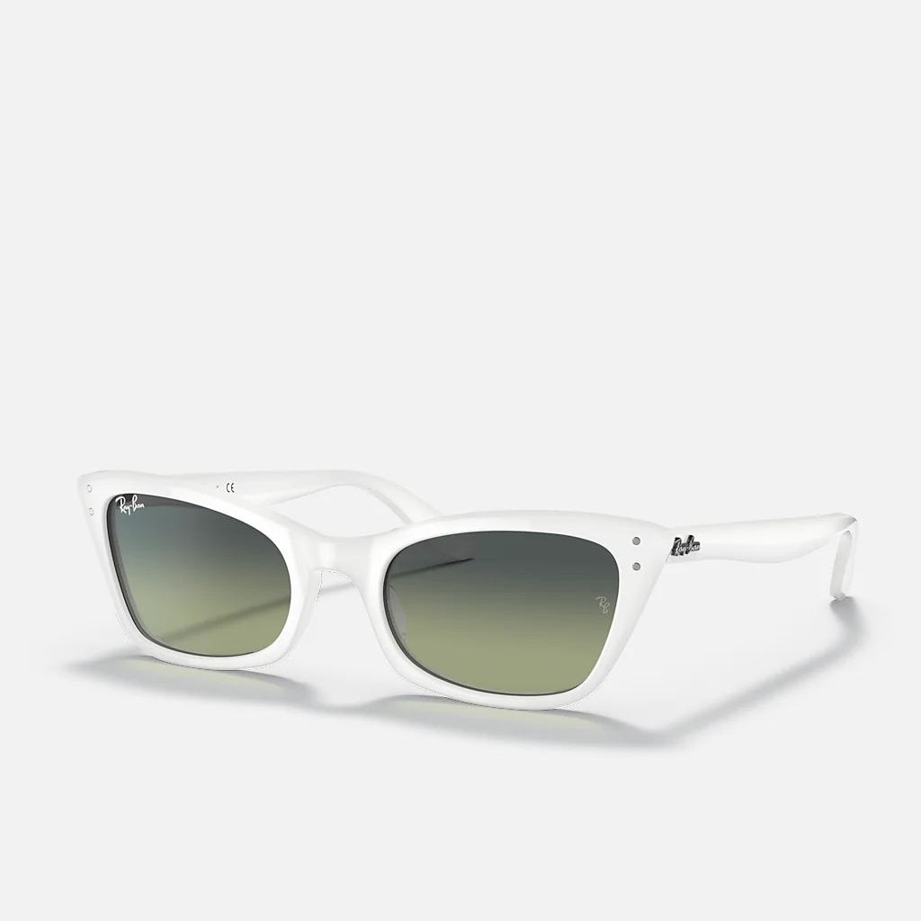 Kính Ray-Ban Lady Burbank Trắng Xanh Lá