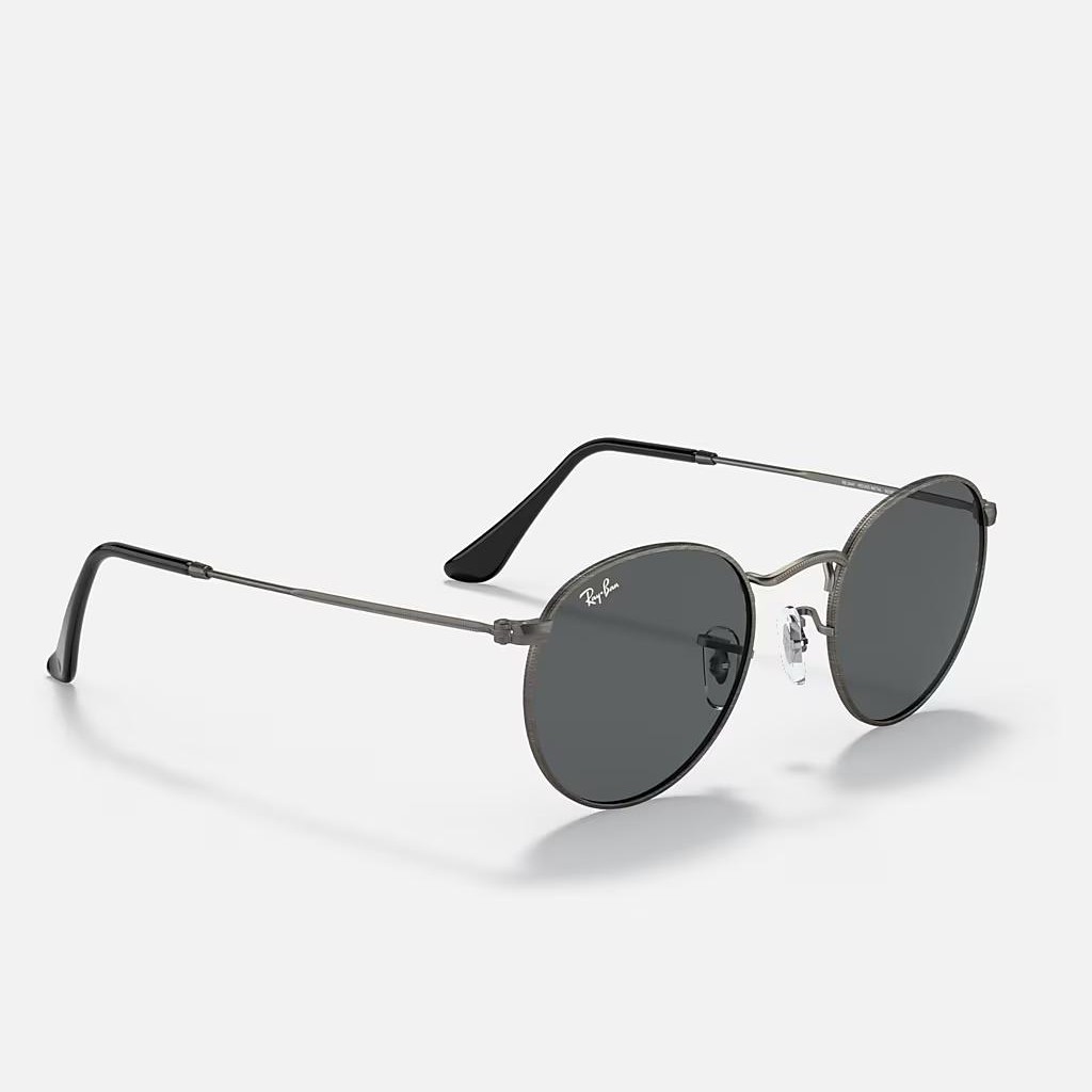 Kính Ray-Ban Round Metal Antiqued Xám Đậm