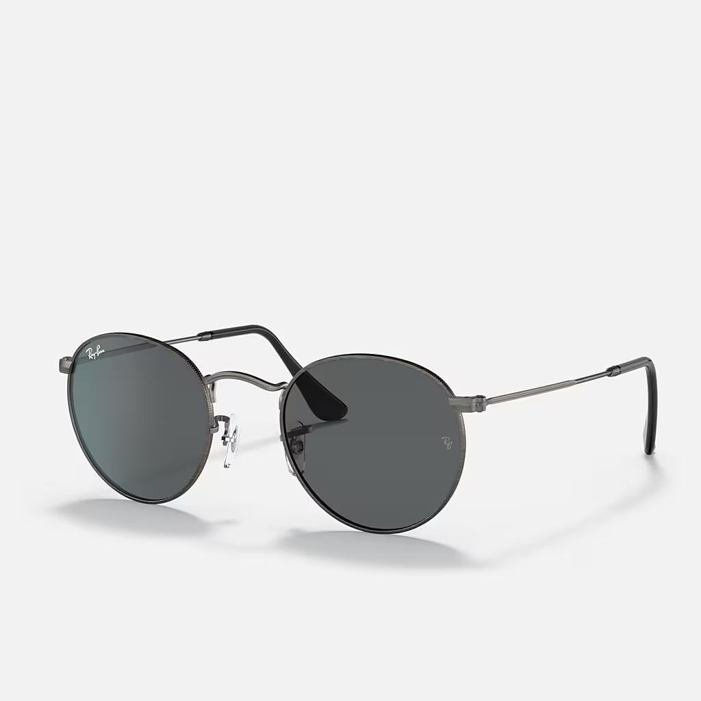 Kính Ray-Ban Round Metal Antiqued Xám Đậm