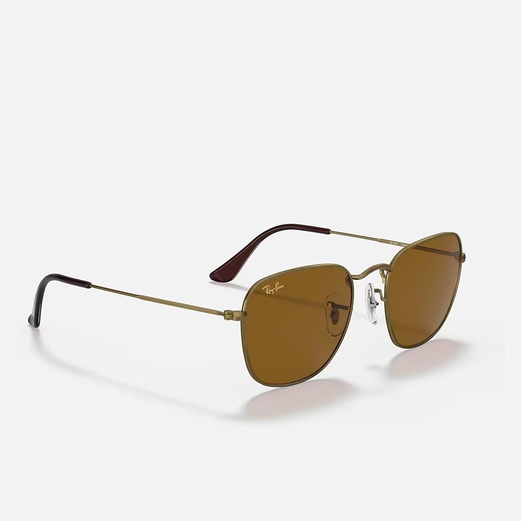 Kính Ray-Ban Frank Antiqued Vàng Nhám Nâu