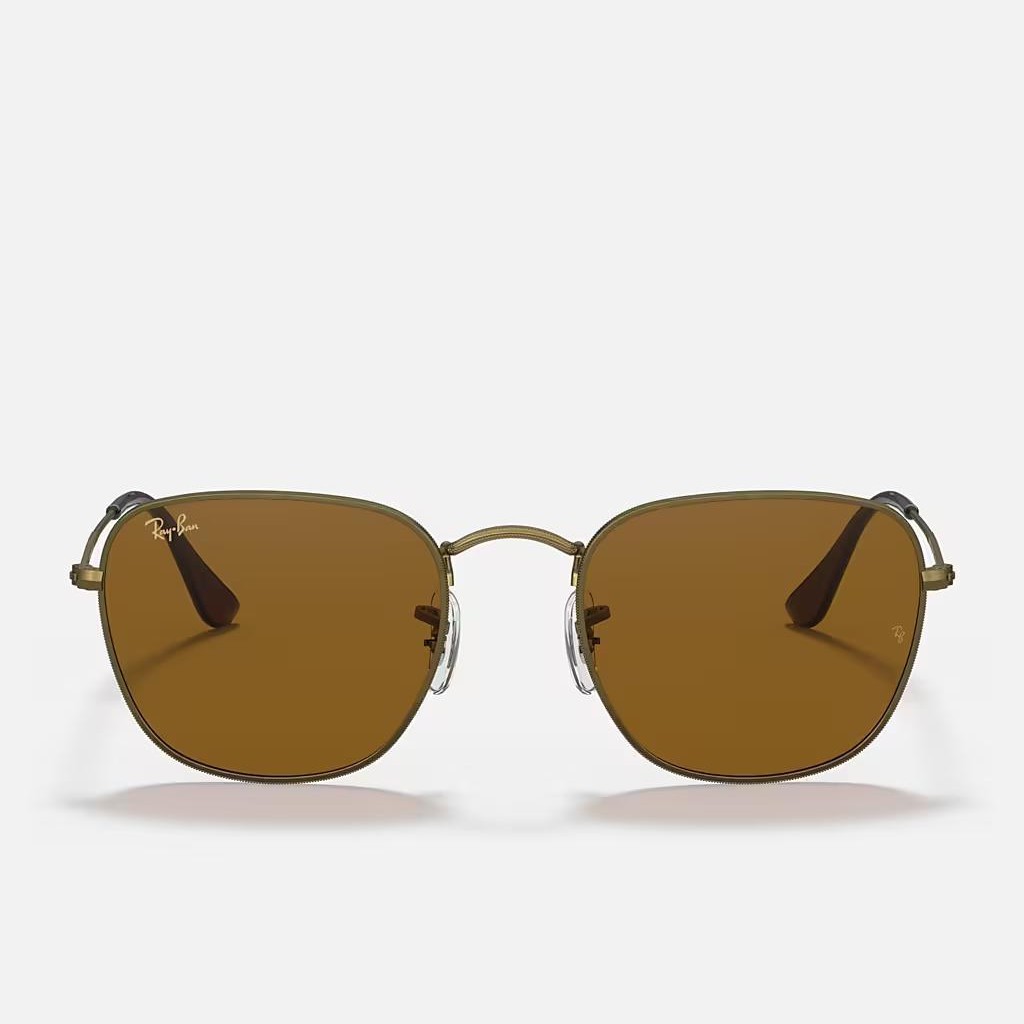 Kính Ray-Ban Frank Antiqued Vàng Nhám Nâu