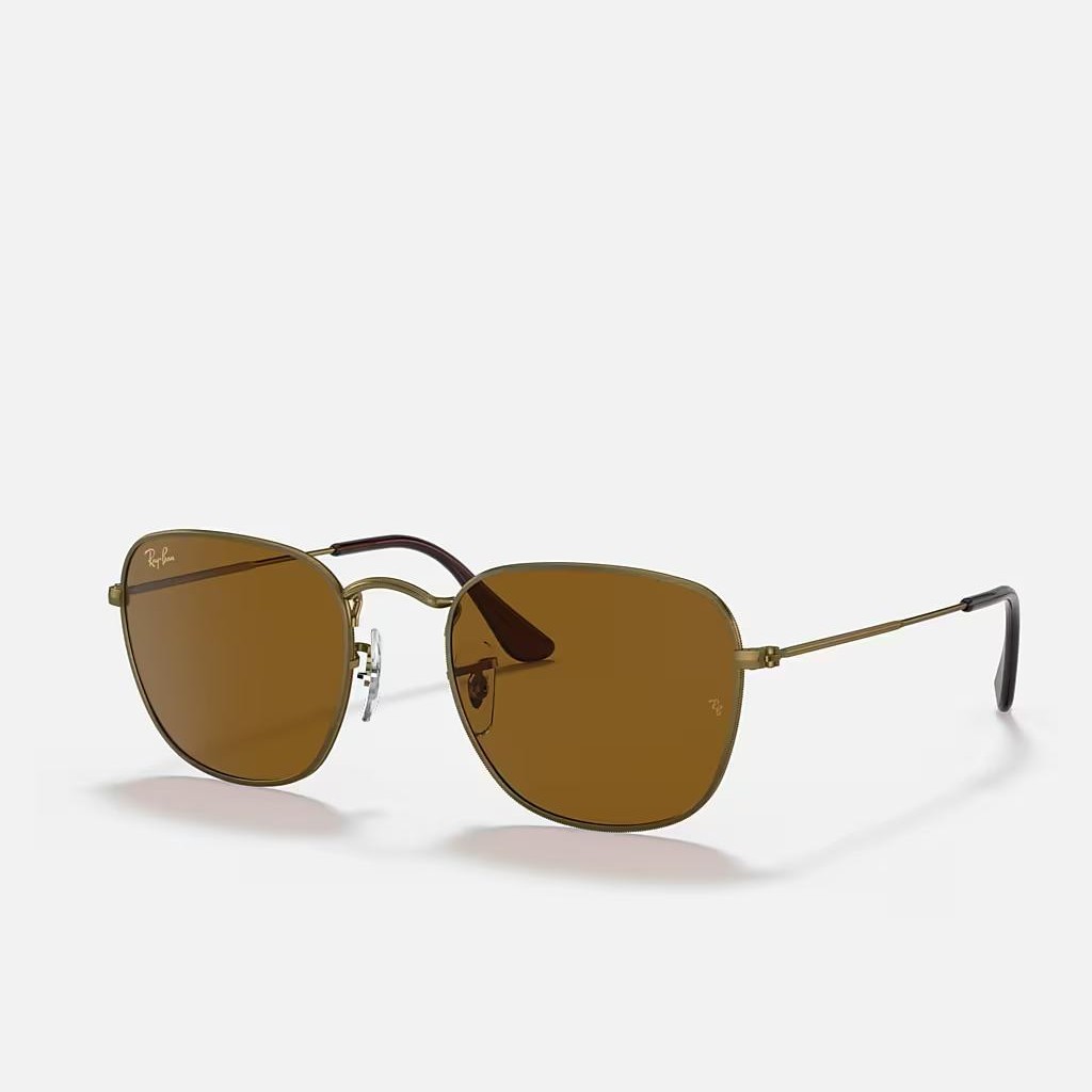 Kính Ray-Ban Frank Antiqued Vàng Nhám Nâu