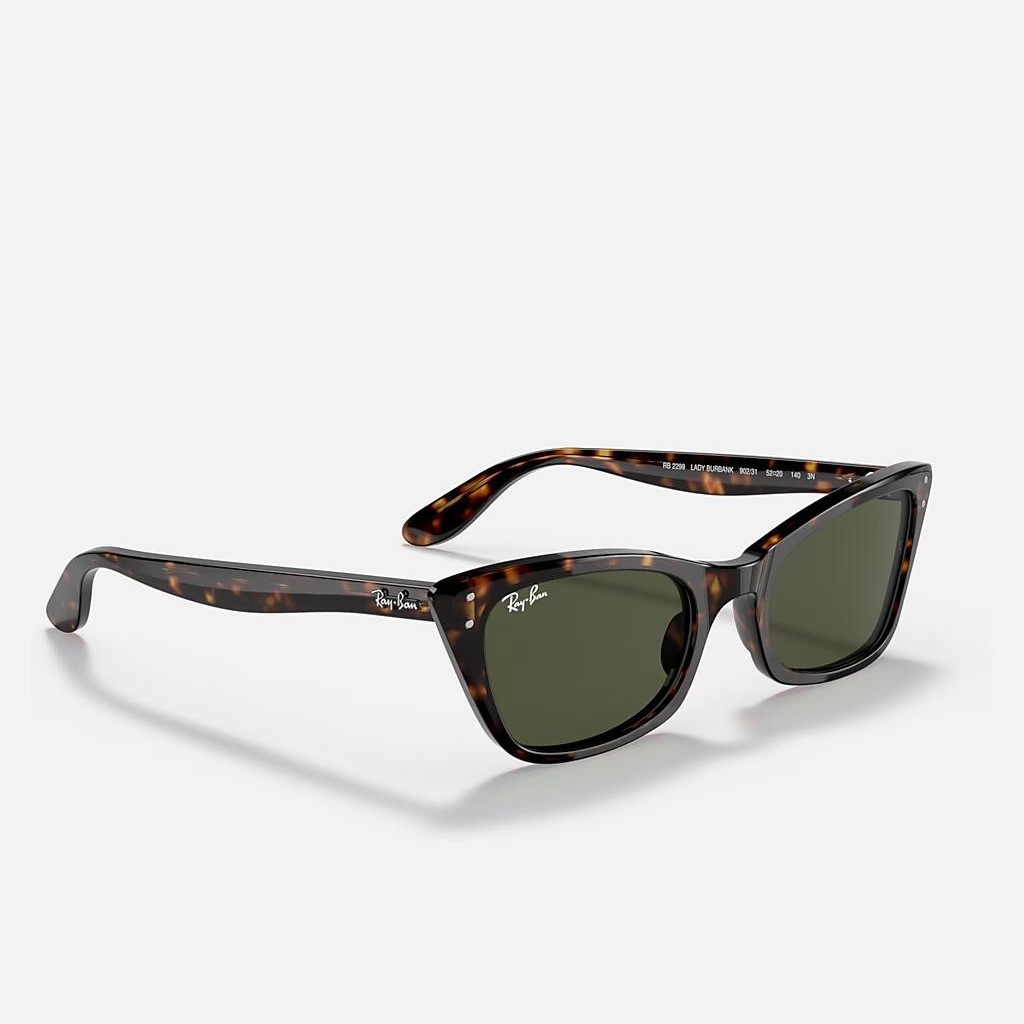 Kính Ray-Ban Lady Burbank Nâu Xanh Lá