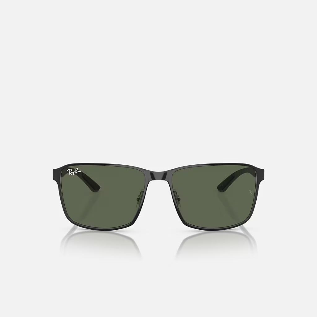 Kính Ray-Ban Rb3721 Đen Xanh Lá Đậm