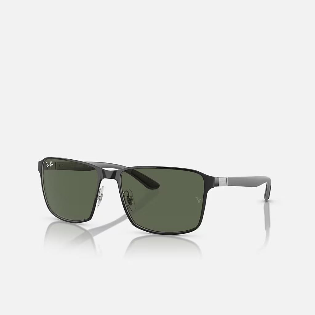 Kính Ray-Ban Rb3721 Đen Xanh Lá Đậm