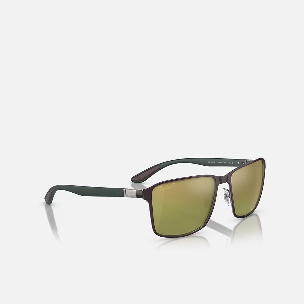 Kính Ray-Ban Rb3721Ch Chromance Nâu Xanh Lá