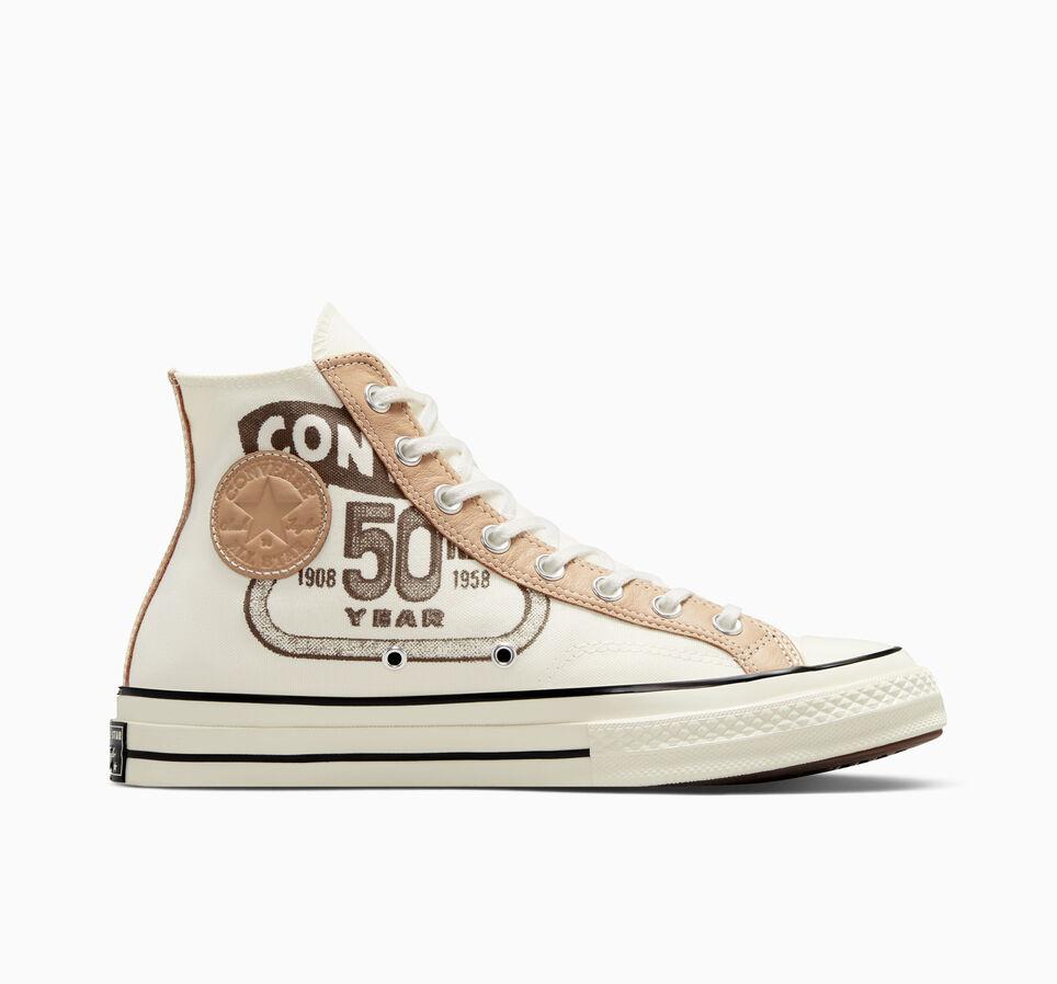 Giày Converse Chuck 70 Leather Overlay Nam Trắng