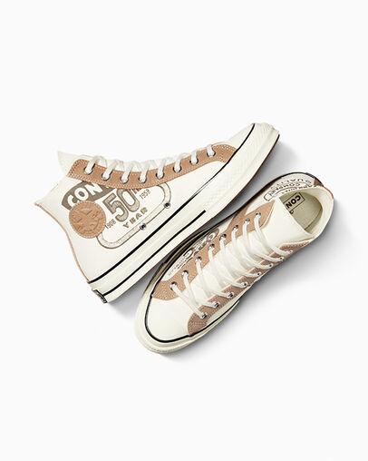 Giày Converse Chuck 70 Leather Overlay Nam Trắng