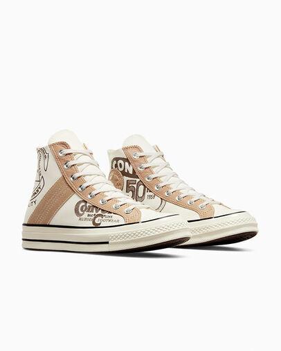 Giày Converse Chuck 70 Leather Overlay Nam Trắng