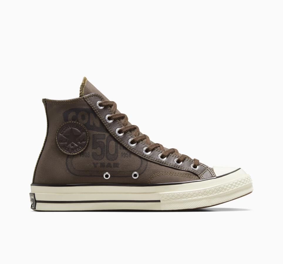 Giày Converse Chuck 70 Leather Overlay Nam Nâu