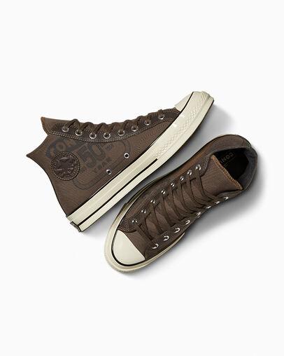 Giày Converse Chuck 70 Leather Overlay Nam Nâu