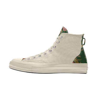 Giày Converse Custom Chuck 70 Vintage Canvas By You Cổ Cao Nam Trắng Hoa