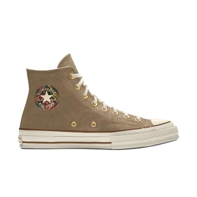 Giày Converse Custom Chuck 70 Vintage Canvas By You Cổ Cao Nam Nâu Nhạt