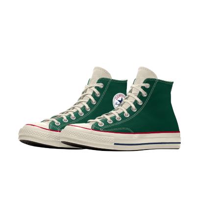 Giày Converse Custom Chuck 70 Vintage Canvas By You Cổ Cao Nam Xanh Lá Trắng