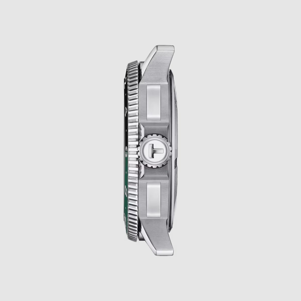 Đồng Hồ Tissot Seastar 1000 Powermatic 80 GMT Nam Đen Bạc