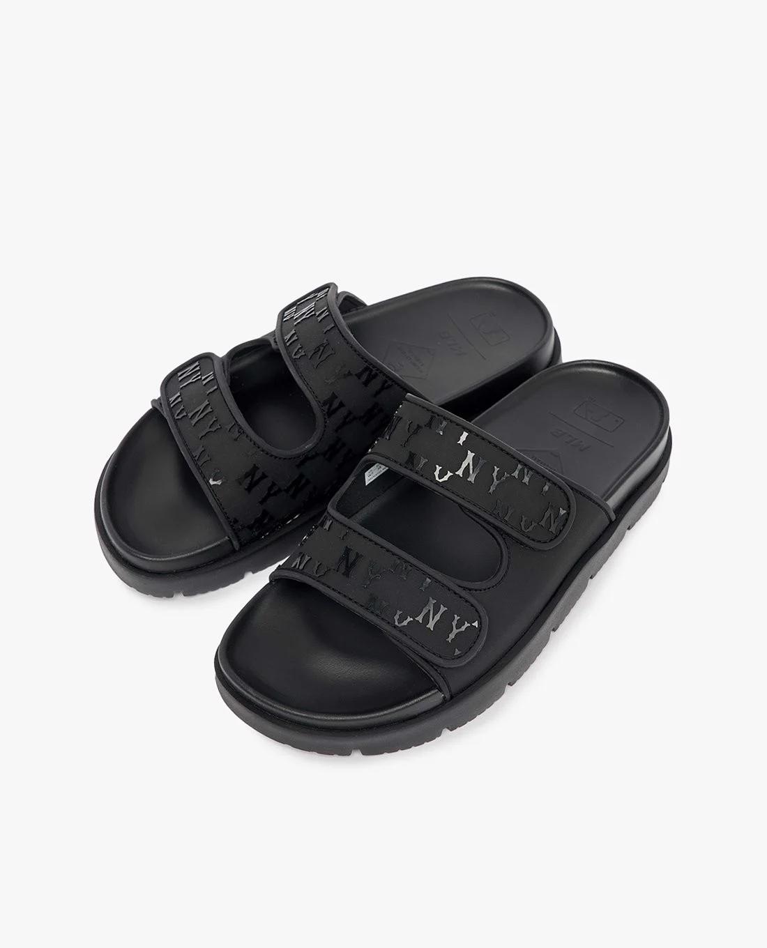 Dép Quai Ngang Unisex Chunky Bouncer Đen