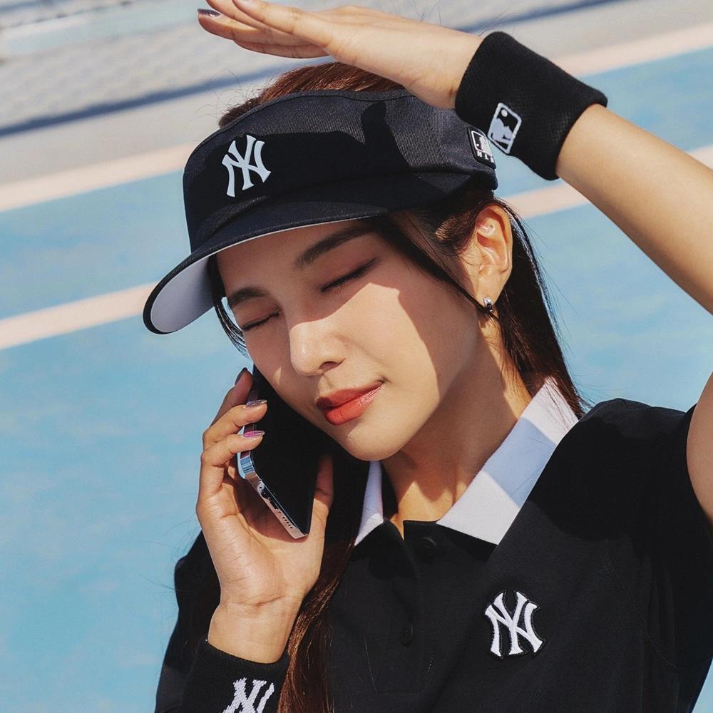 Nón MLB Athleisure Sun Cap New York Yankees Đen Phối