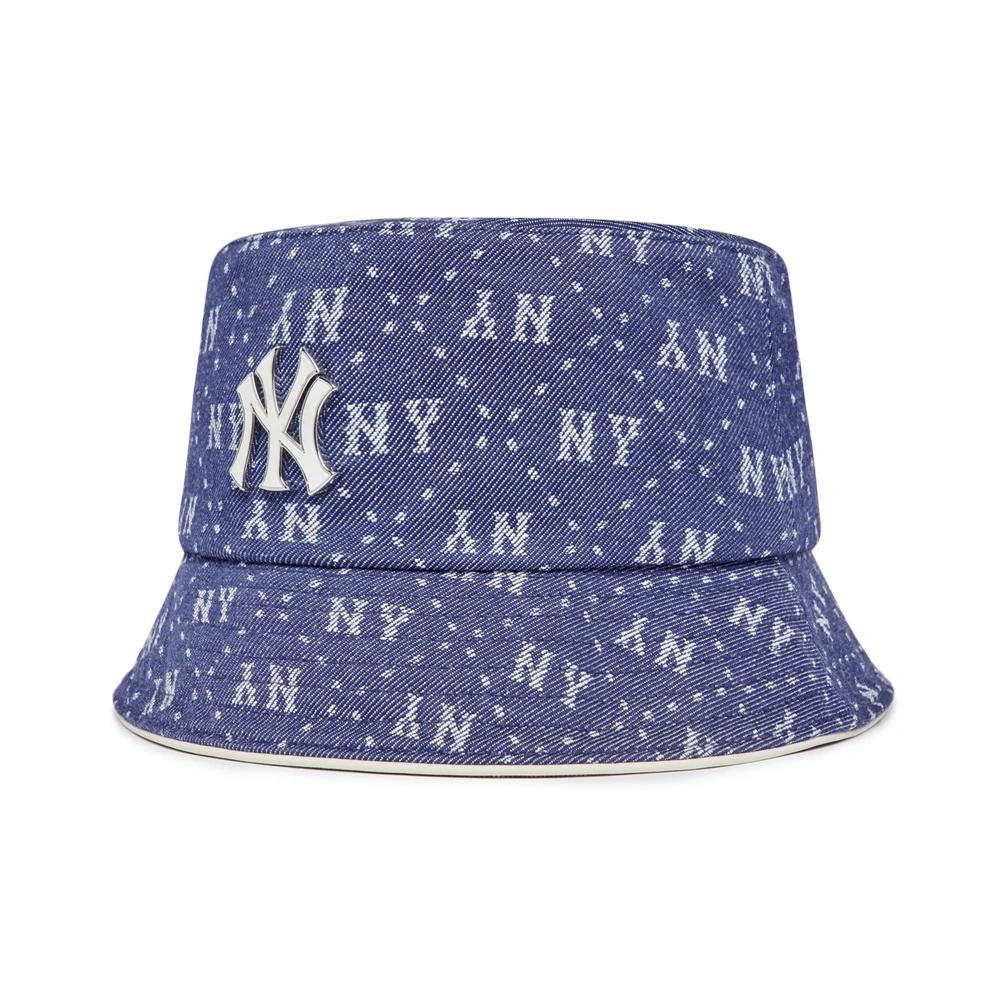 Nón MLB Denim Dia Monogram Bucket Hat New York Yankees anh Chữ