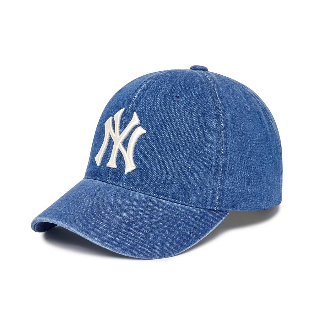 Nón MLB Denim Unstructured Ball Cap New York Yankees Indigo Đậm 