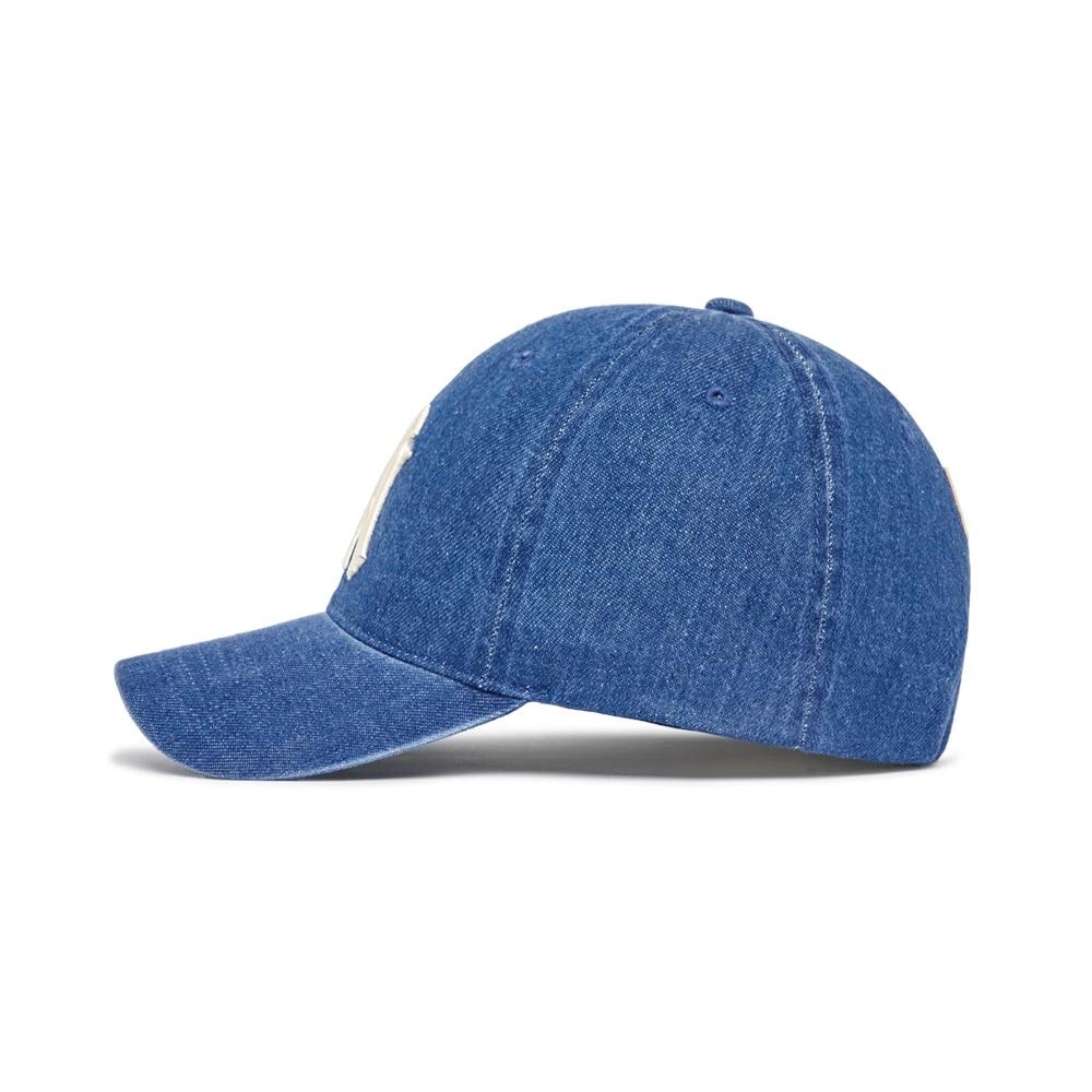 Nón MLB Denim Unstructured Ball Cap New York Yankees Indigo Đậm 