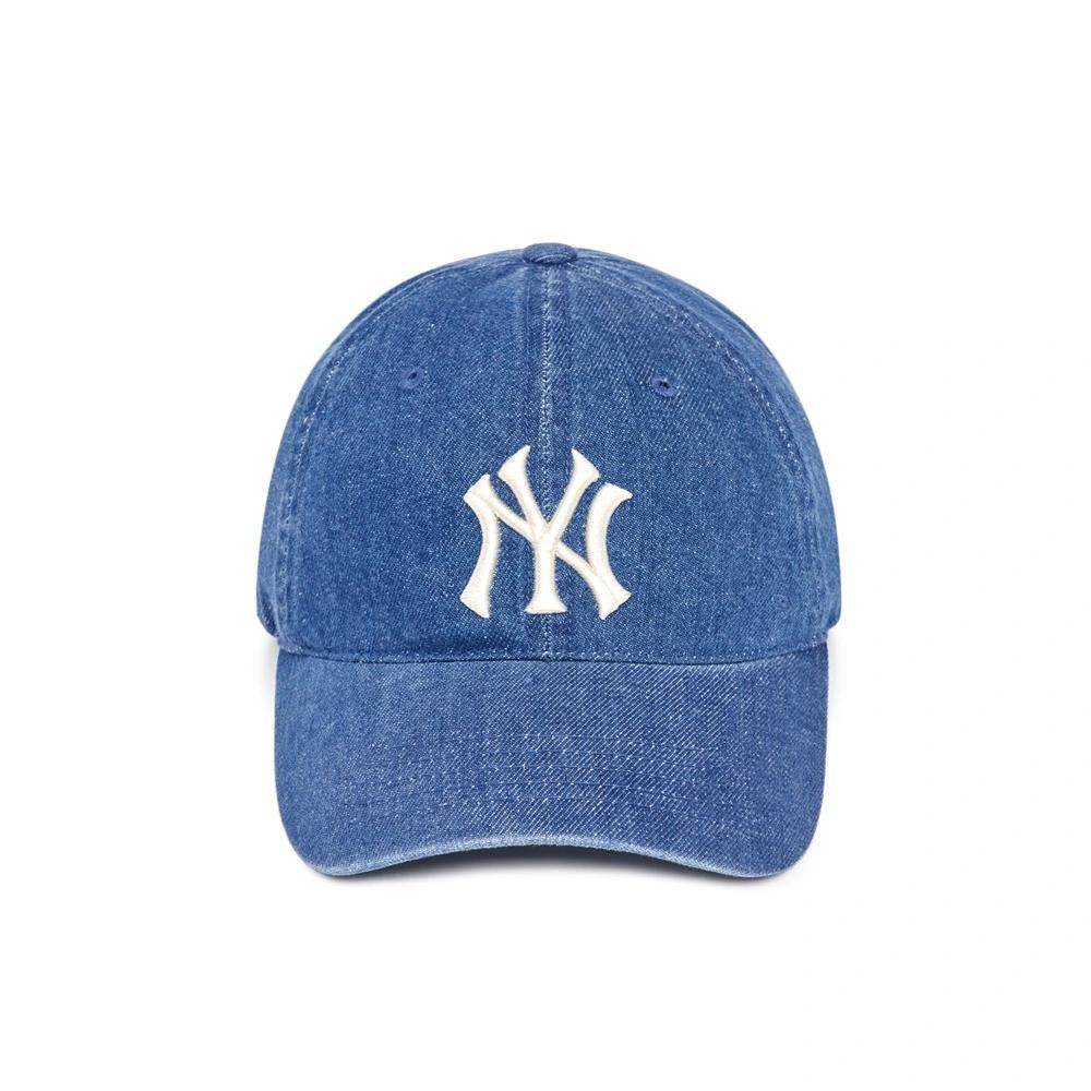 Nón MLB Denim Unstructured Ball Cap New York Yankees Indigo Đậm 