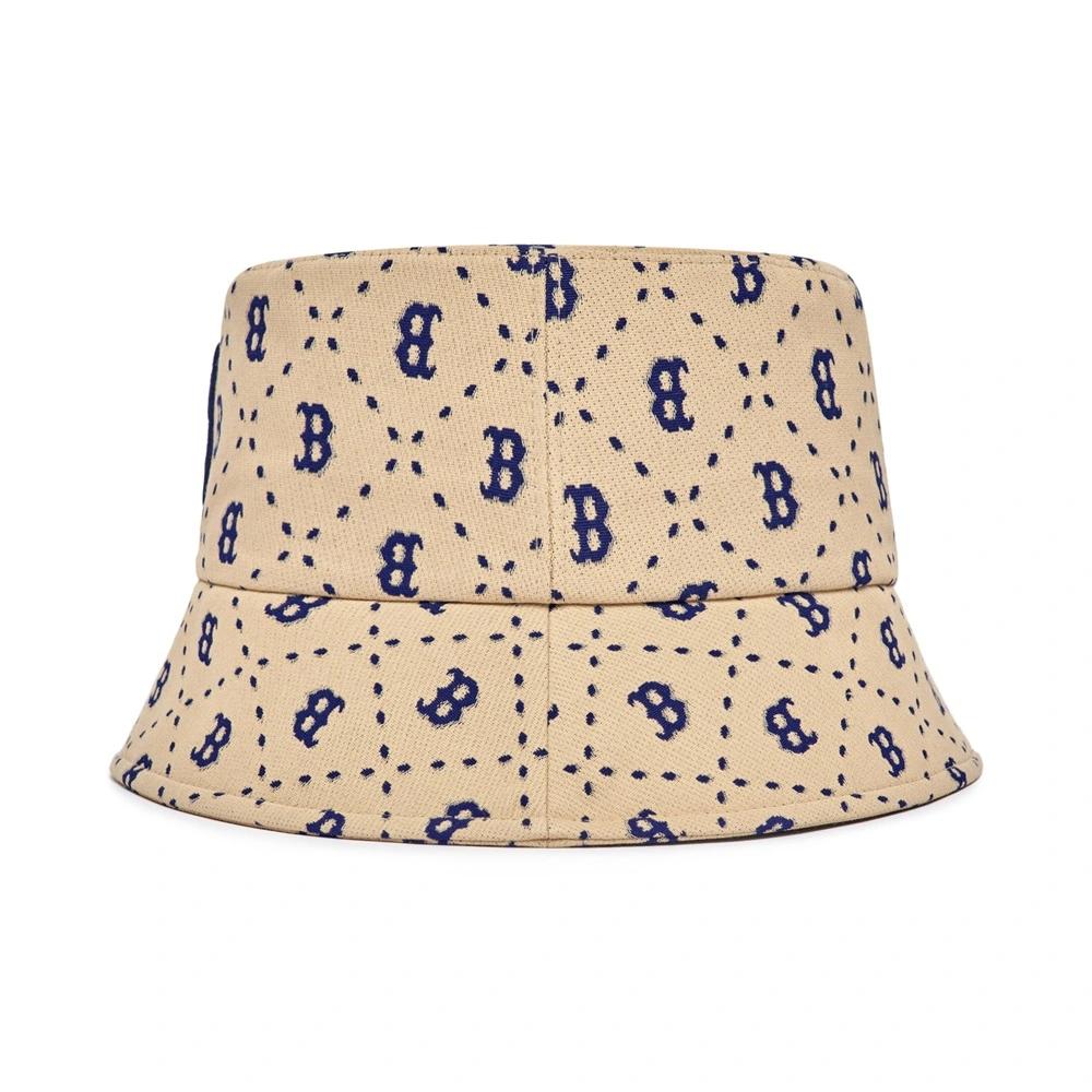 Nón MLB Diamond Monogram Bucket Hat Boston Red Sox L.Sand Be