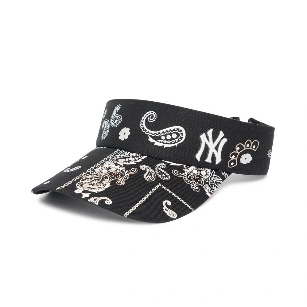 Mũ Mlb Korea Paisley Sun Cap New York Yankees Nam Nữ Đen