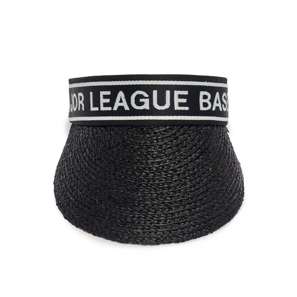 Nón MLB Raffia Sun Cap Major League Baseball Đen