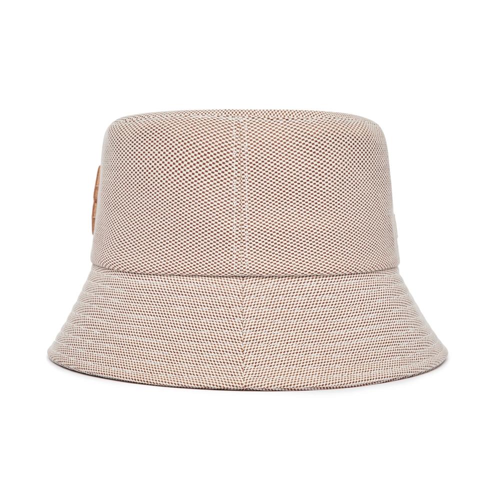 Nón MLB Basic One Point Bucket Hat Boston Red Sox Nâu Nhạt