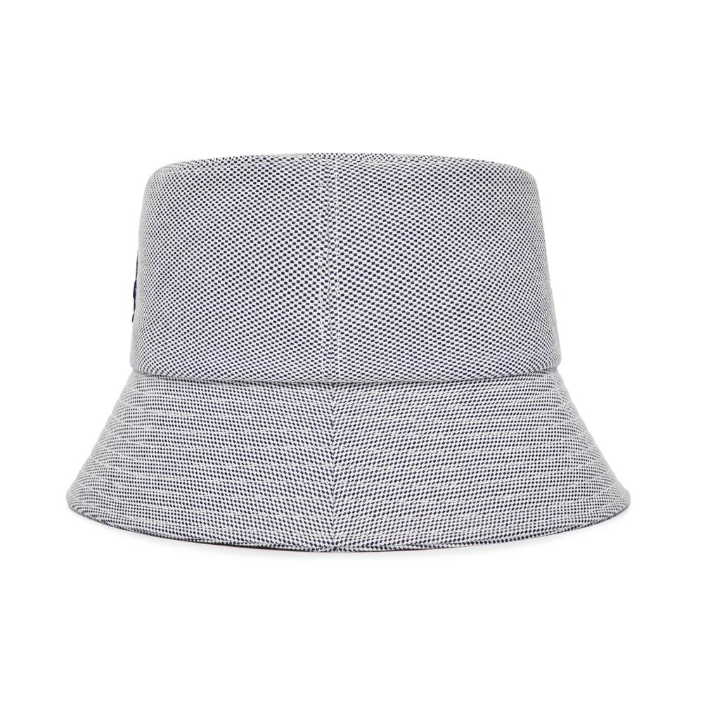 Nón MLB Basic One Point Bucket Hat LA Dodgers L.Navy Xám Ghi