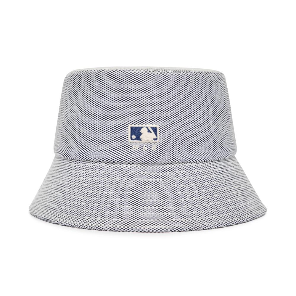 Nón MLB Basic One Point Bucket Hat LA Dodgers L.Navy Xám Ghi