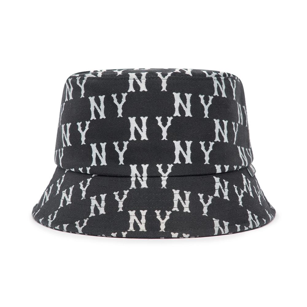 Nón MLB Bic Classic Monogram Bucket Hat New York Yankees Black NY