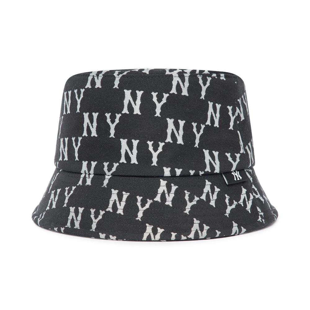 Nón MLB Bic Classic Monogram Bucket Hat New York Yankees Black NY