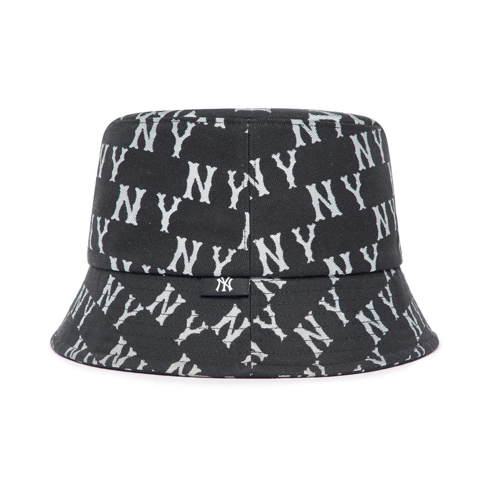 Nón MLB Bic Classic Monogram Bucket Hat New York Yankees Black NY