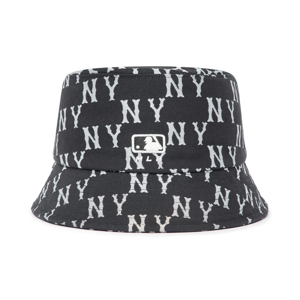 Nón MLB Bic Classic Monogram Bucket Hat New York Yankees Black NY