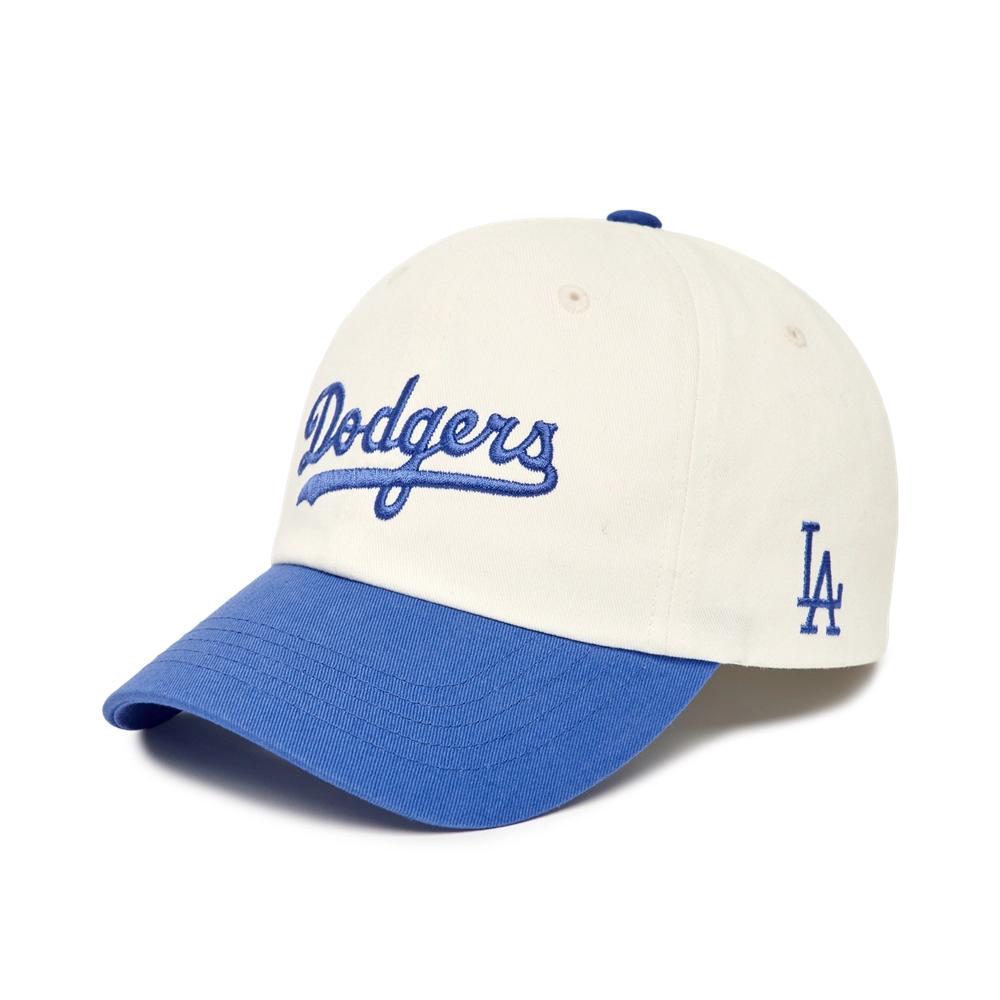 Nón MLB Curlsive Color Matching Unstructured Ball Cap LA Dodgers Phối Xanh