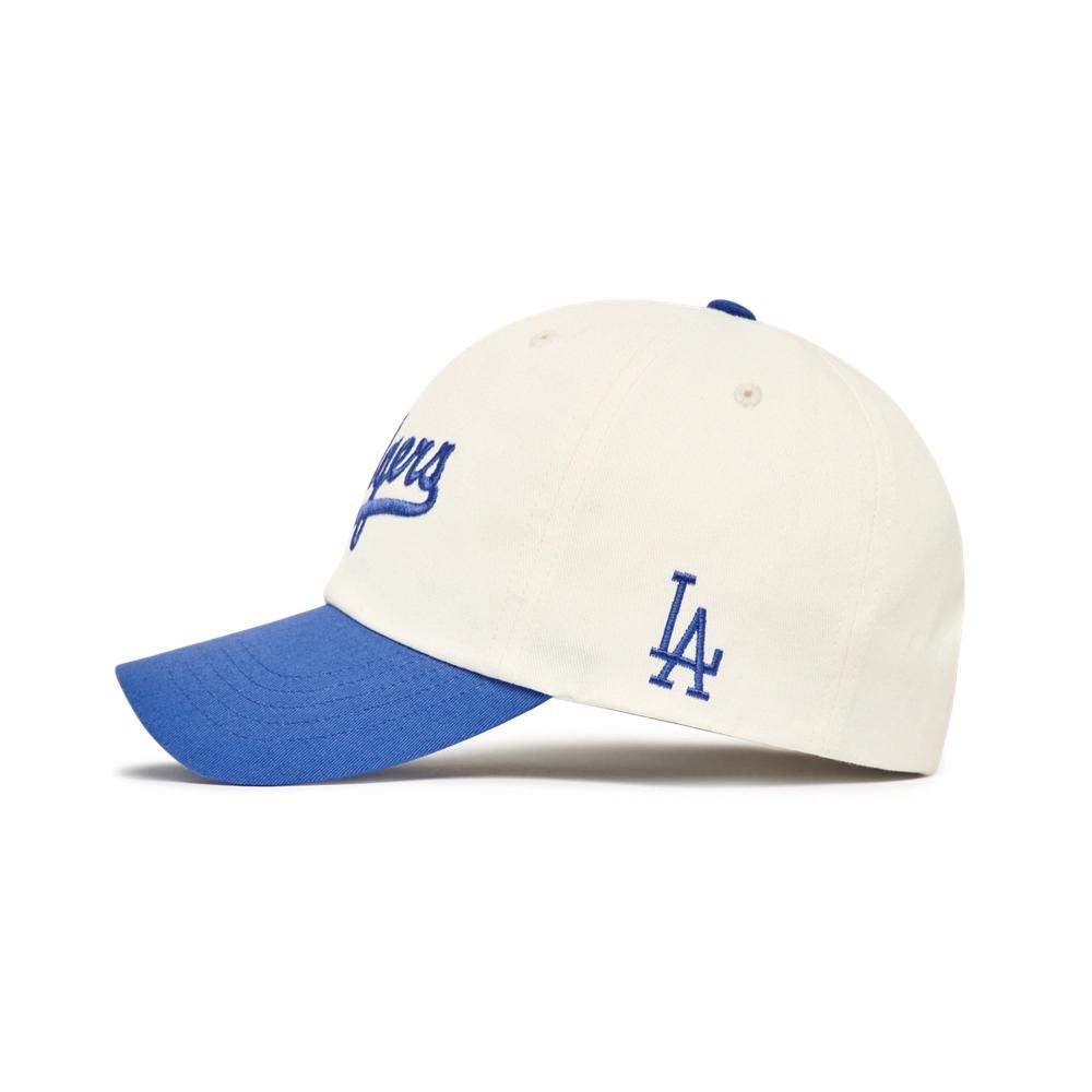 Nón MLB Curlsive Color Matching Unstructured Ball Cap LA Dodgers Phối Xanh