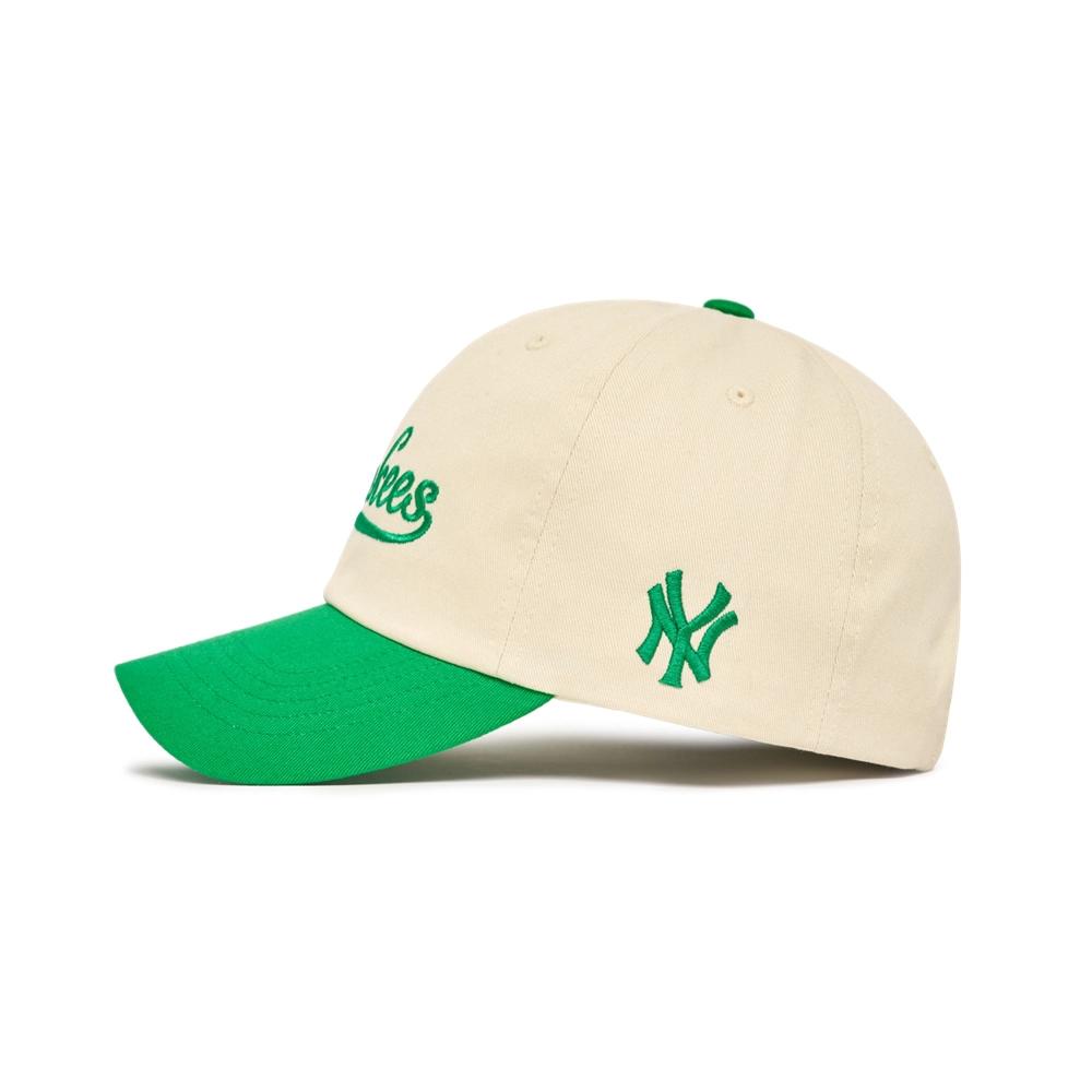 Nón MLB Curlsive Color Matching Unstructured Ball Cap New York Yankees Phối Xanh