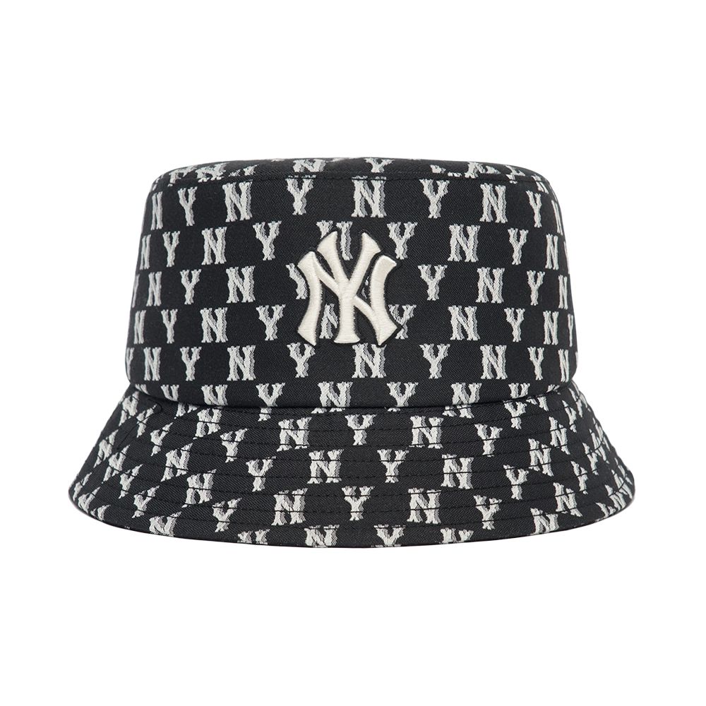 Nón MLB Monogram Classic Bucket Hat New York Yankees Đen