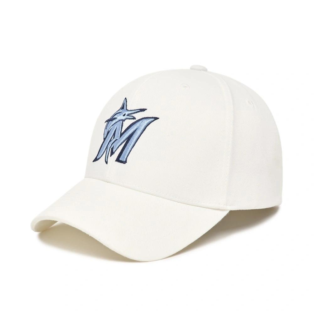 Nón MLB New Fit Structure Ball Cap Miami Marlins Trắng Kiểu