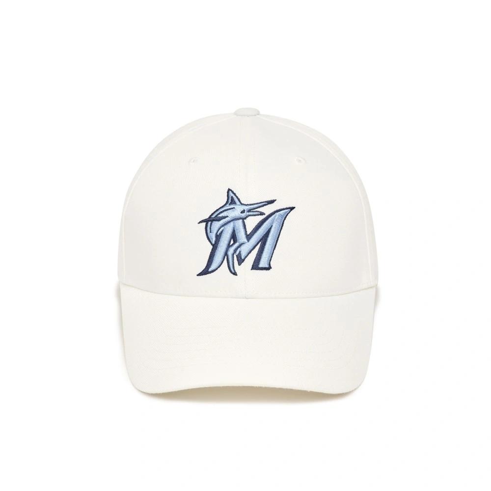 Nón MLB New Fit Structure Ball Cap Miami Marlins Trắng Kiểu