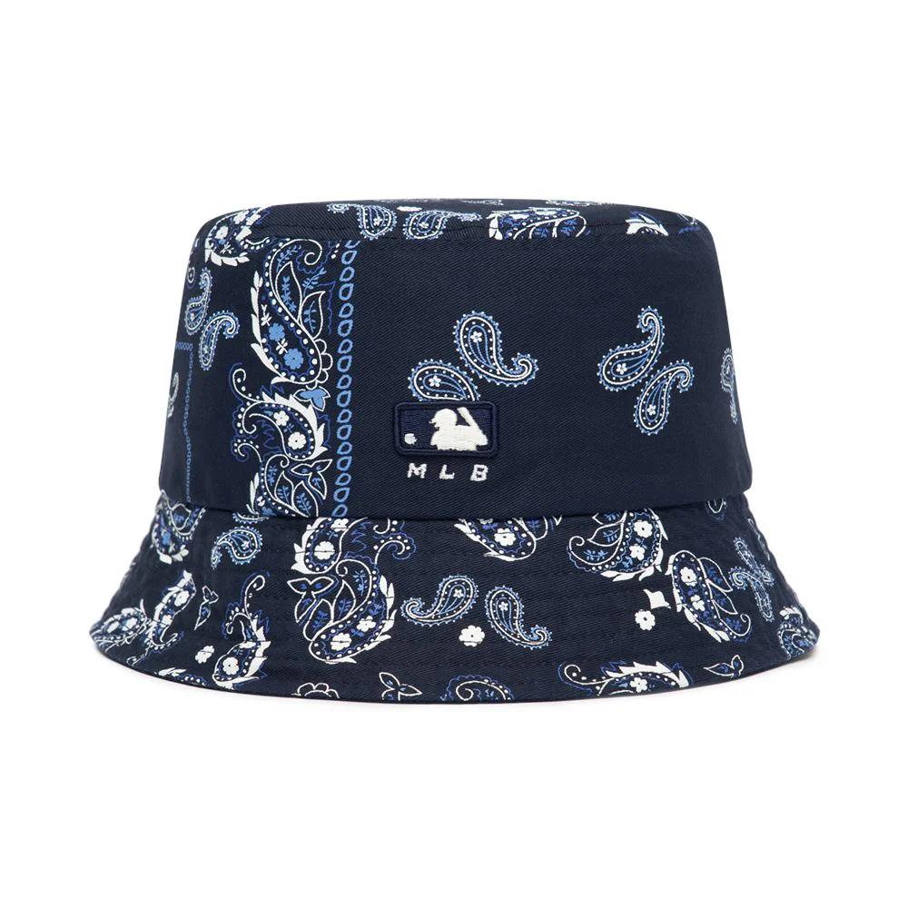 Nón MLB Paisley Bucket Hat New York Yankees D.Navy Kiểu 